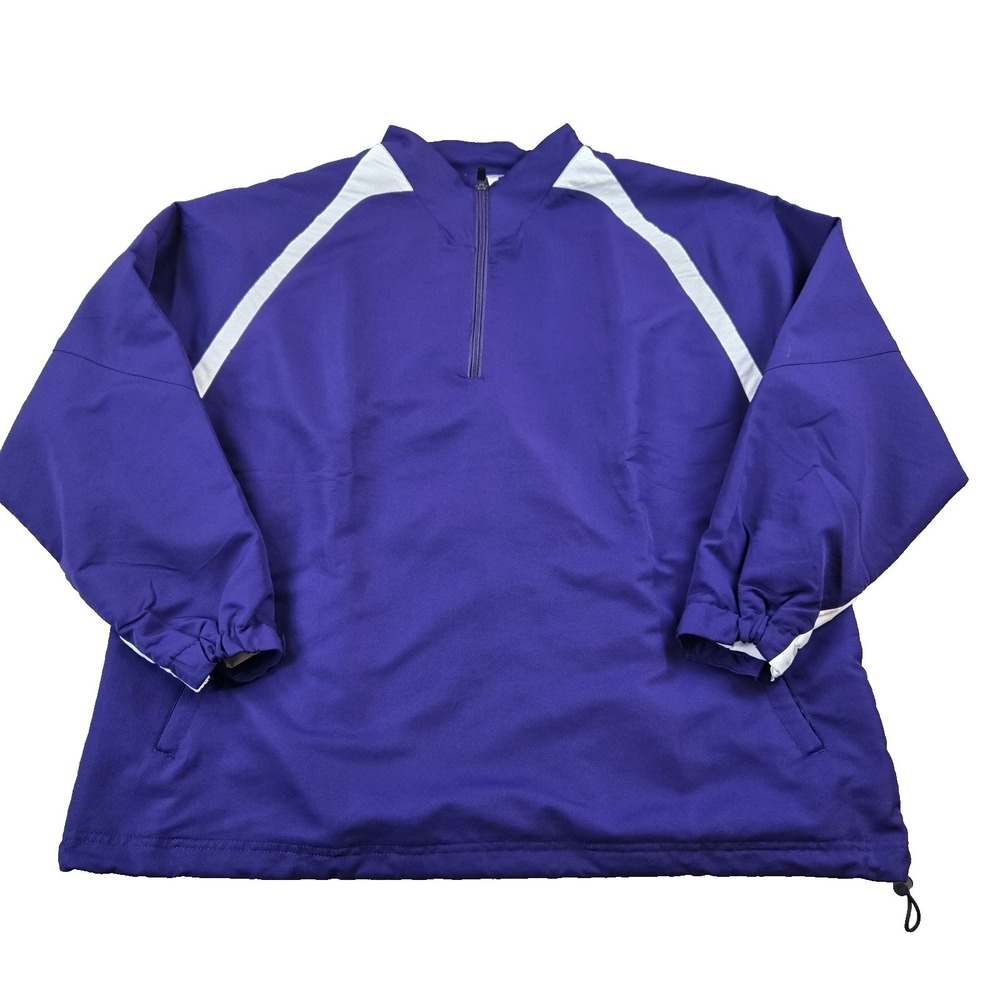 Russell‎ Athletic Men's s 1/4 Zip Jacket Lightweight Vented Adjustable Wrist XL